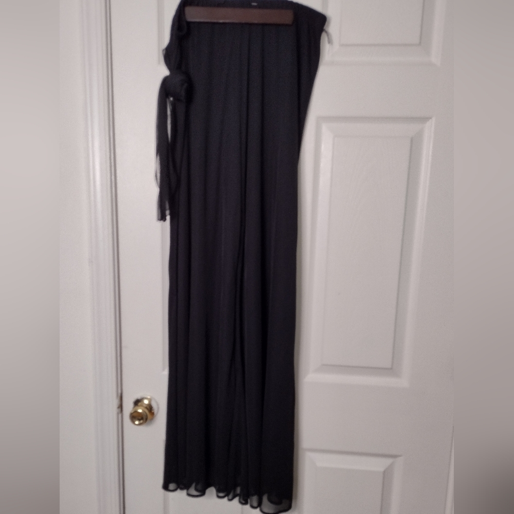 JBS Palazzo Pants sheer Black wide-leg pants | size L